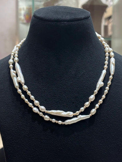 Nature Blessings - A Five Way Wear Long Pearls Long Necklace