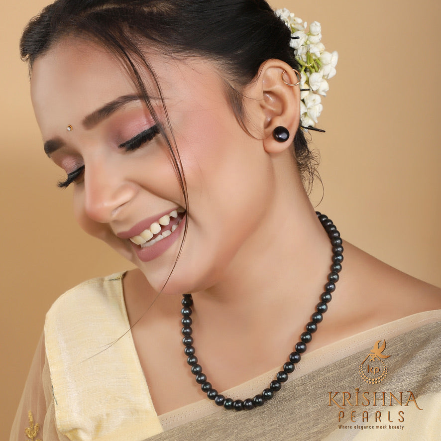 Black Pearl Round 7-8mm