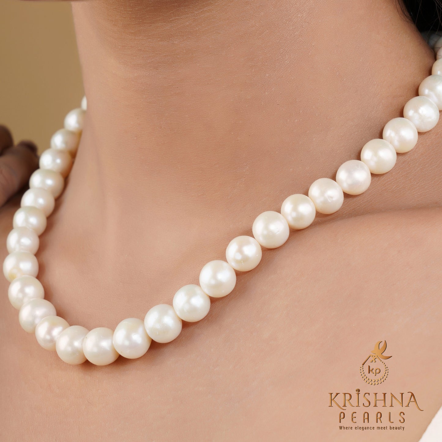 Royal Round Pearl 12mm Necklace