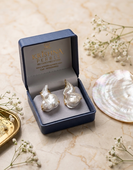 Designer Original Baroque Pearl Studds