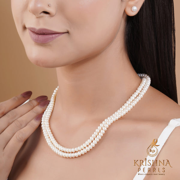 Simple 2 Row Pearl Set