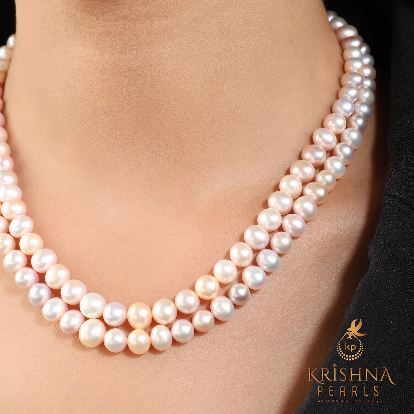 Most Lustrous White & Pink Necklace