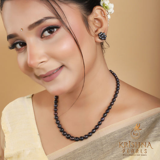 Black Grading Pearl Necklace