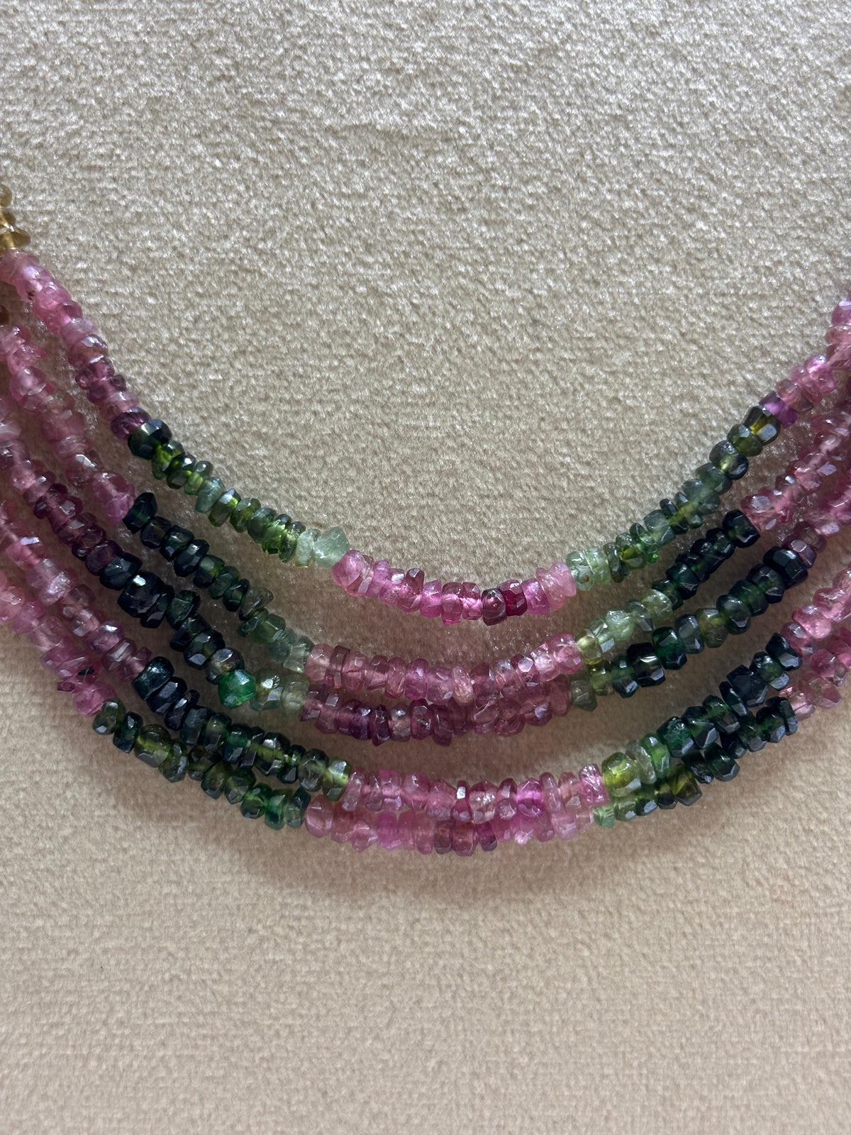 Tourmaline Five Layered Gemstone Jewellery