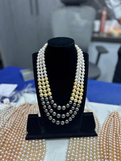 South Sea Salt Water Pearls & Tahiti Pearls Necklace
