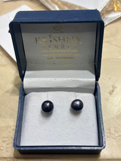 Black Baroque Pearls Necklace