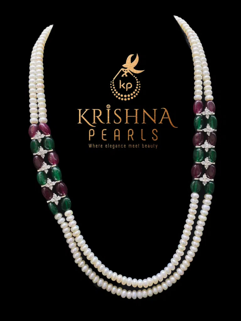 Designer Pearl & Stone Set