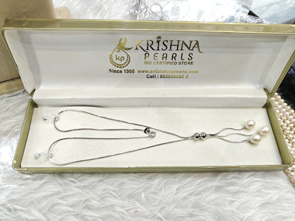 92.5 Pure Silver Pearls Chain