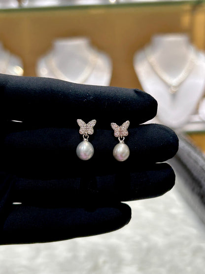 Butterfly Pearl Studded Hangings