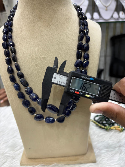 Natural Blue Sapphire 2 Layers Big Size