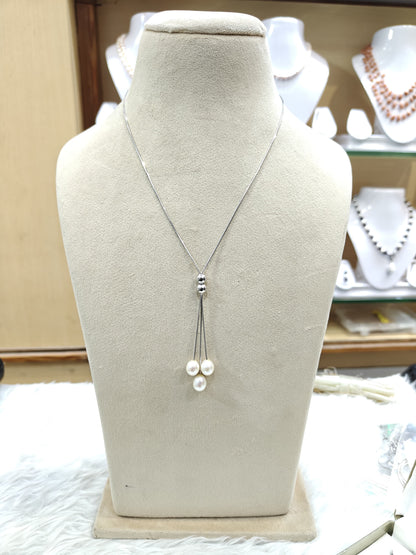 92.5 Pure Silver Pearls Chain