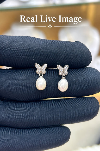 Butterfly Pearl Studded Hangings