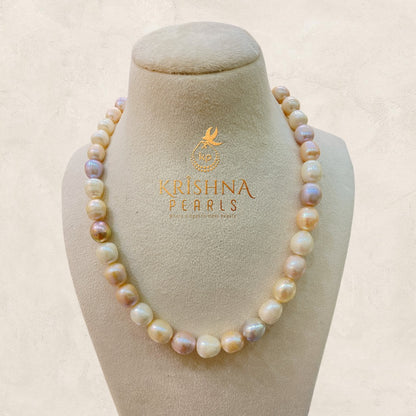 Oval Multi Colour Pearl Set