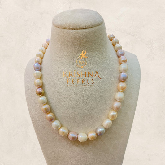 Oval Multi Colour Pearl Set