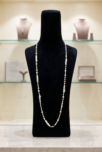 Nature Blessings - A Five Way Wear Long Pearls Long Necklace