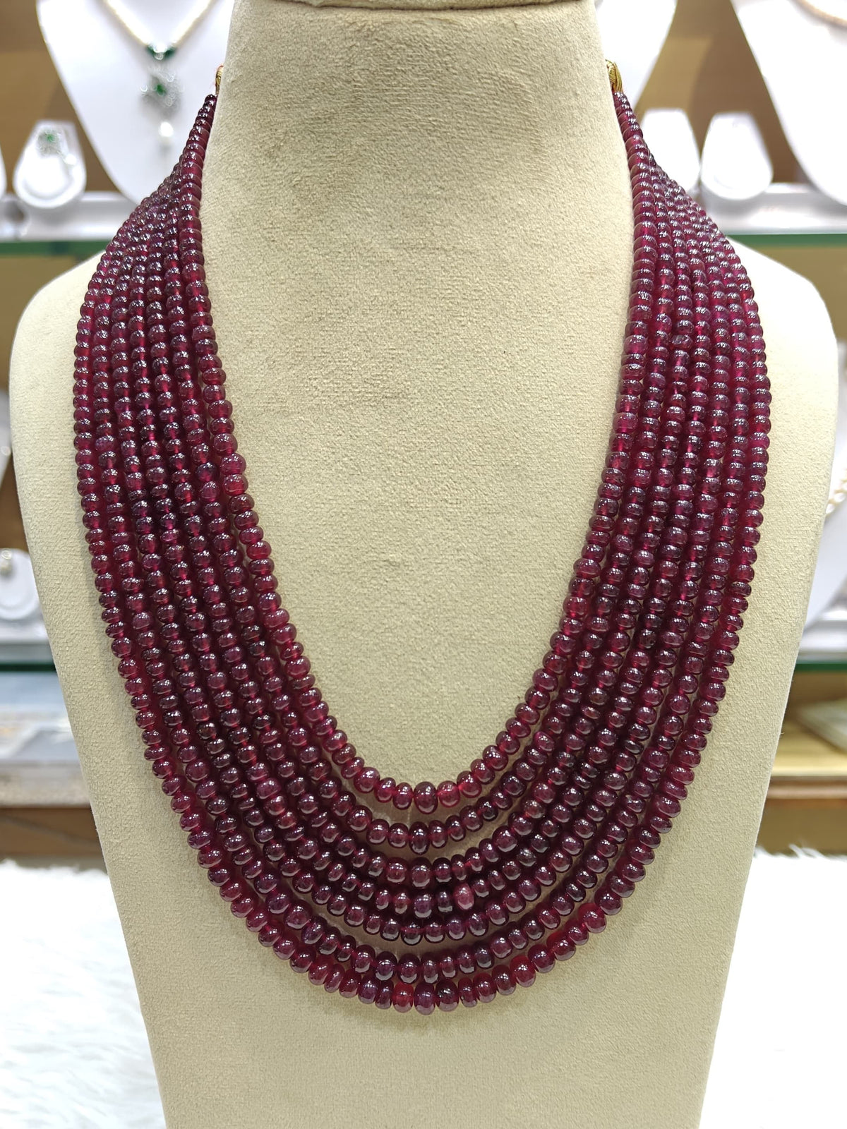 Uncut Ruby Necklace