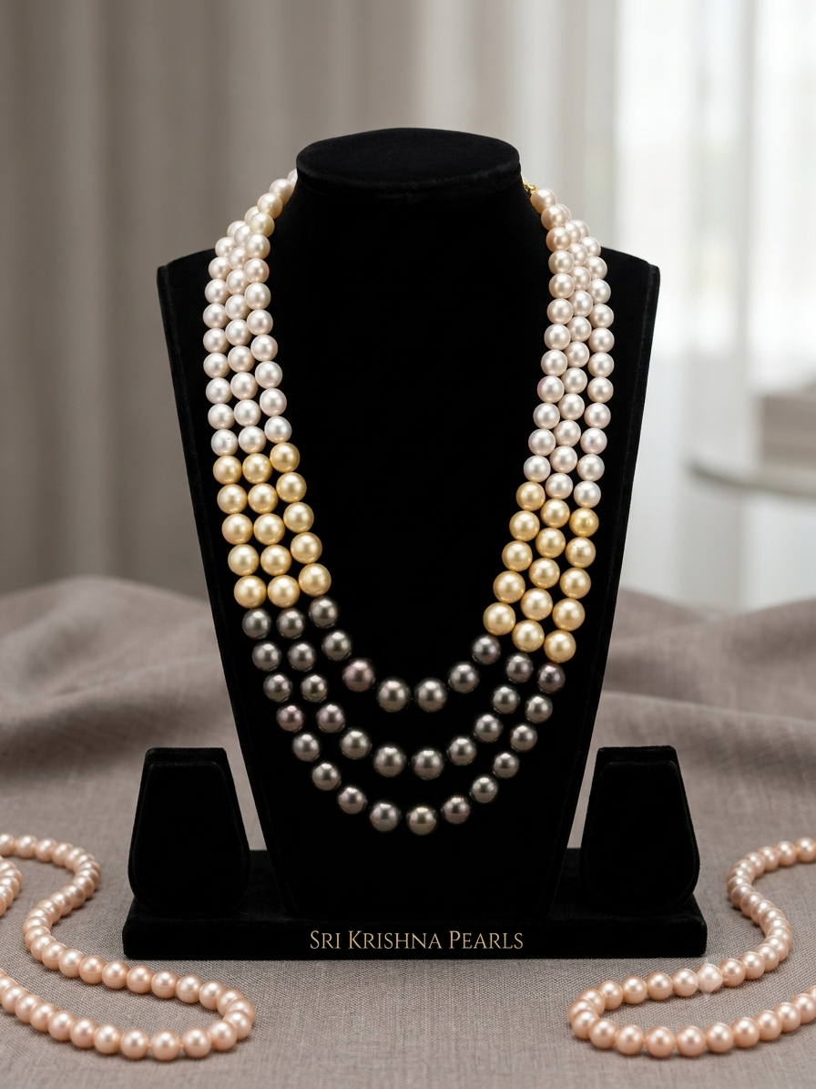 South Sea Salt Water Pearls & Tahiti Pearls Necklace