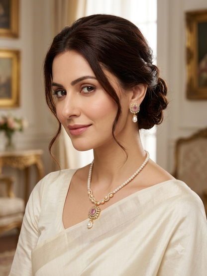 Single Layer Pearl Necklace