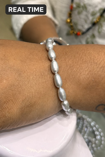 Grey Pearls Elegant Bracelet