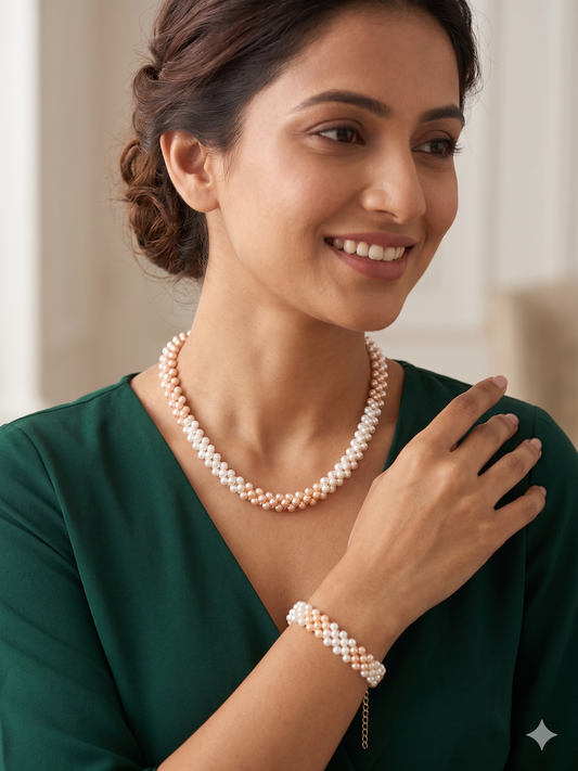 Combo Pearl Necklace Premium Quality