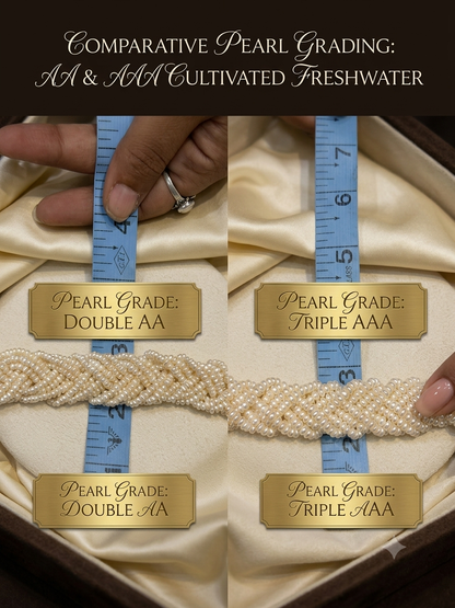 Luxurious Authentic Braided Pearl Necklace- A Emotion Forever
