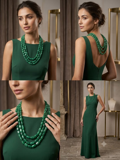 Beryl Emerald Tumbles - Rare & Elegant