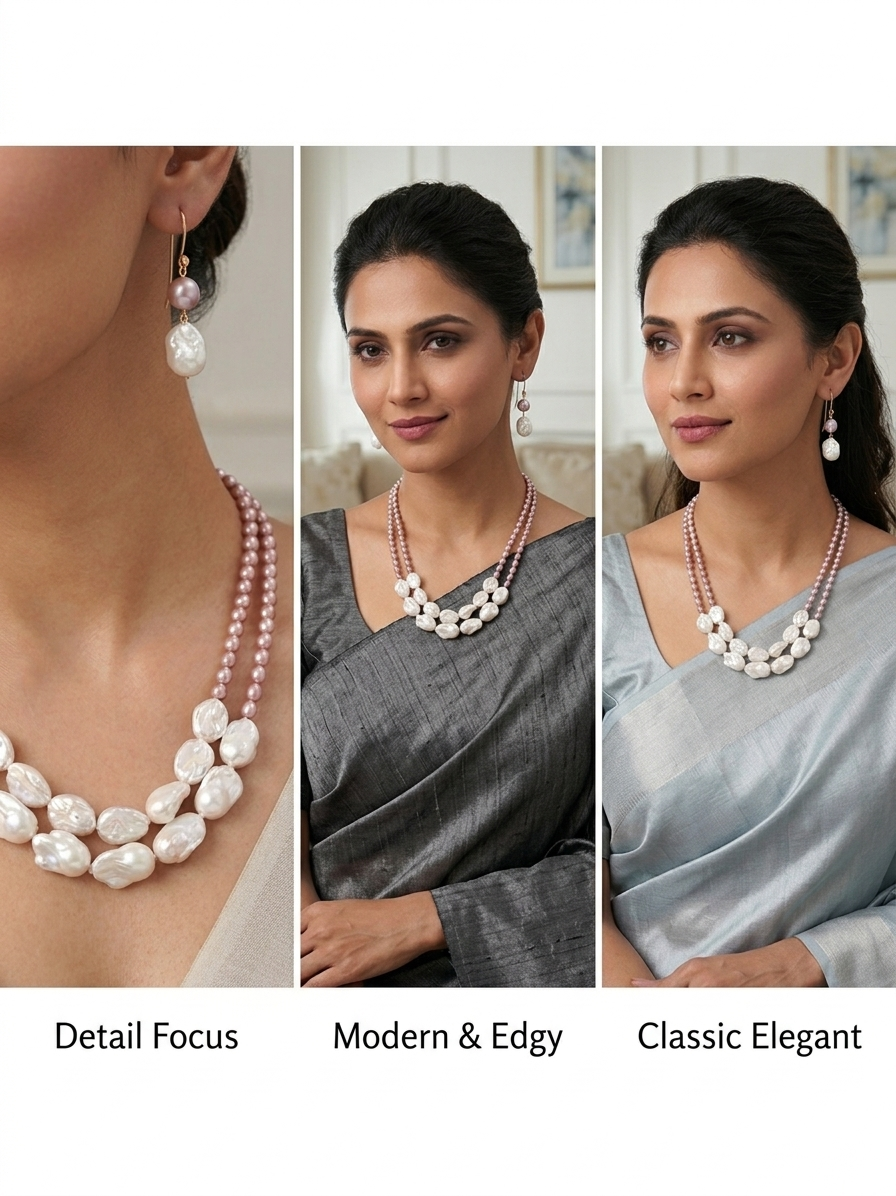 Lavender Hues of Original Pearls
