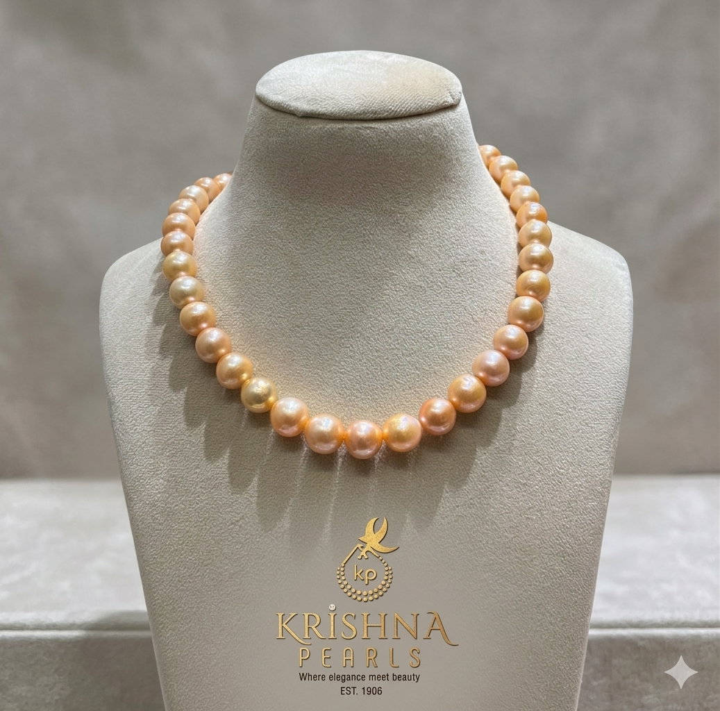 11MM - 14MM Pink Round Pearls -AAA Grade