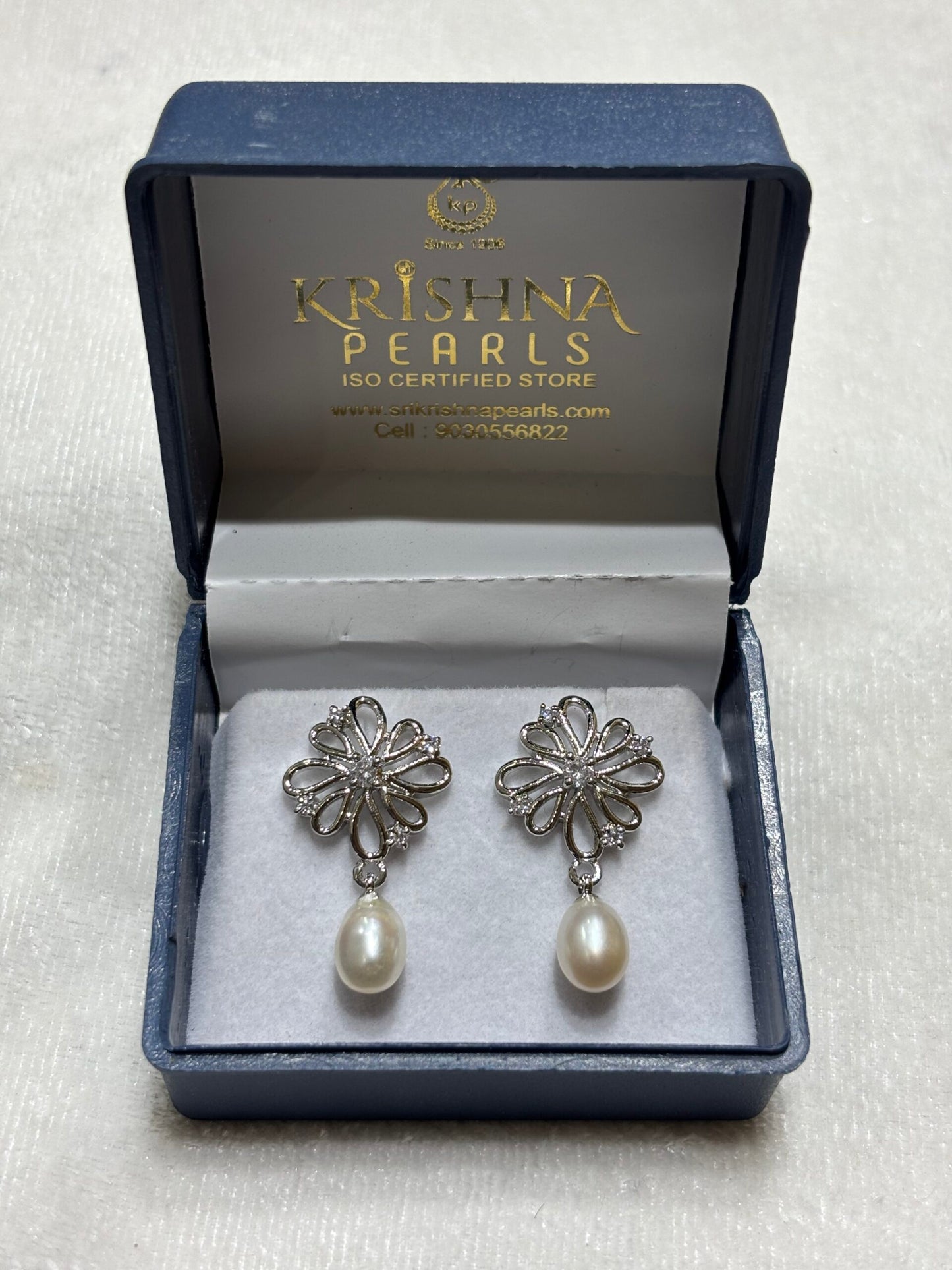 The Regal Floral Teardrop Drops