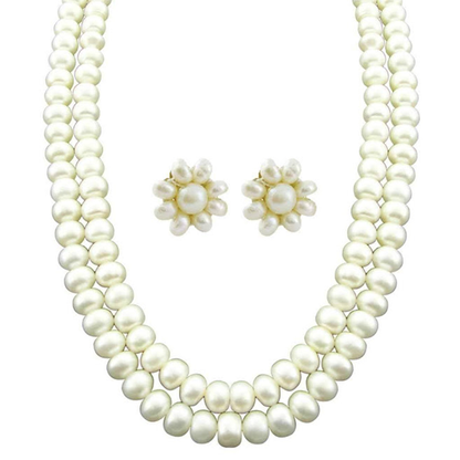 Two Row Pearl Set