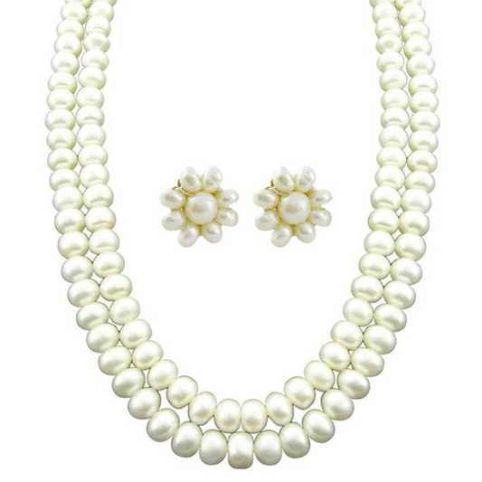 Two Row Pearl Set
