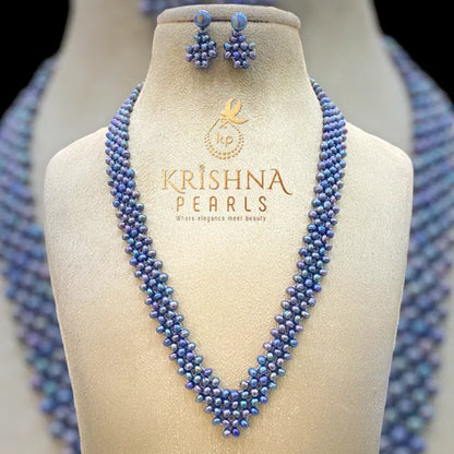 Classy Jali Pearl Necklace Black