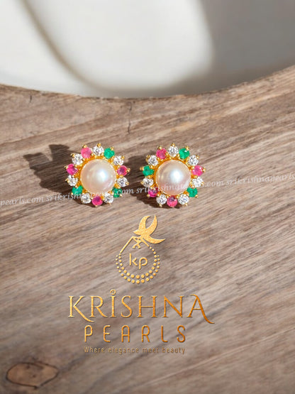 Adorable Pearl Studded Earrings