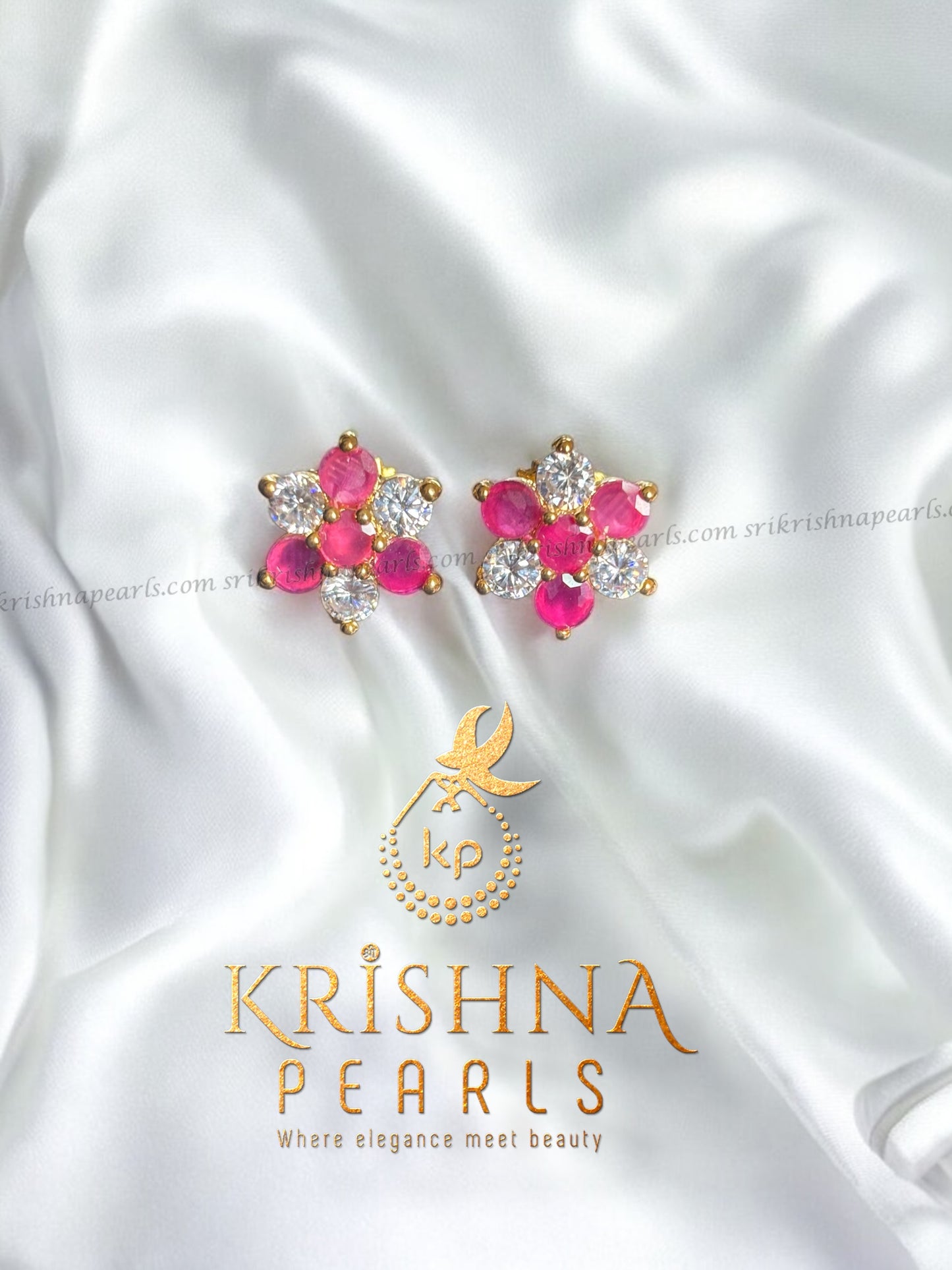 Adorable Ruby Studded Earrings