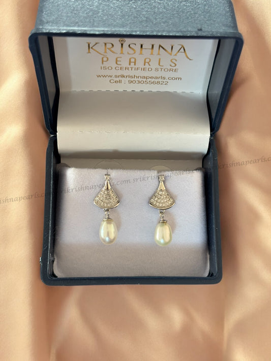 92.5 Silver Adorable Pearl Studded Earings