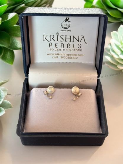 92.5 Silver Beautiful Pearl Earings