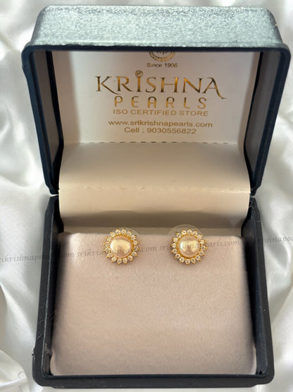 92.5 Silver Traditional Pearl Studded Earings