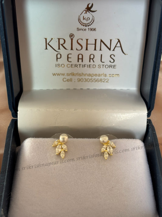 92.5 Silver Designer Pearl Studded Earings