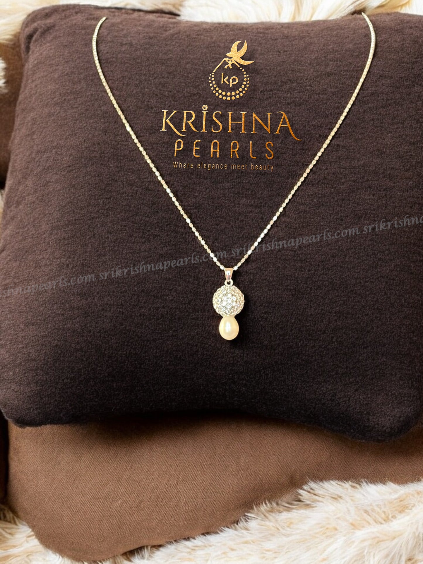 92.5 Silver Chain With Beautiful Pendent Set