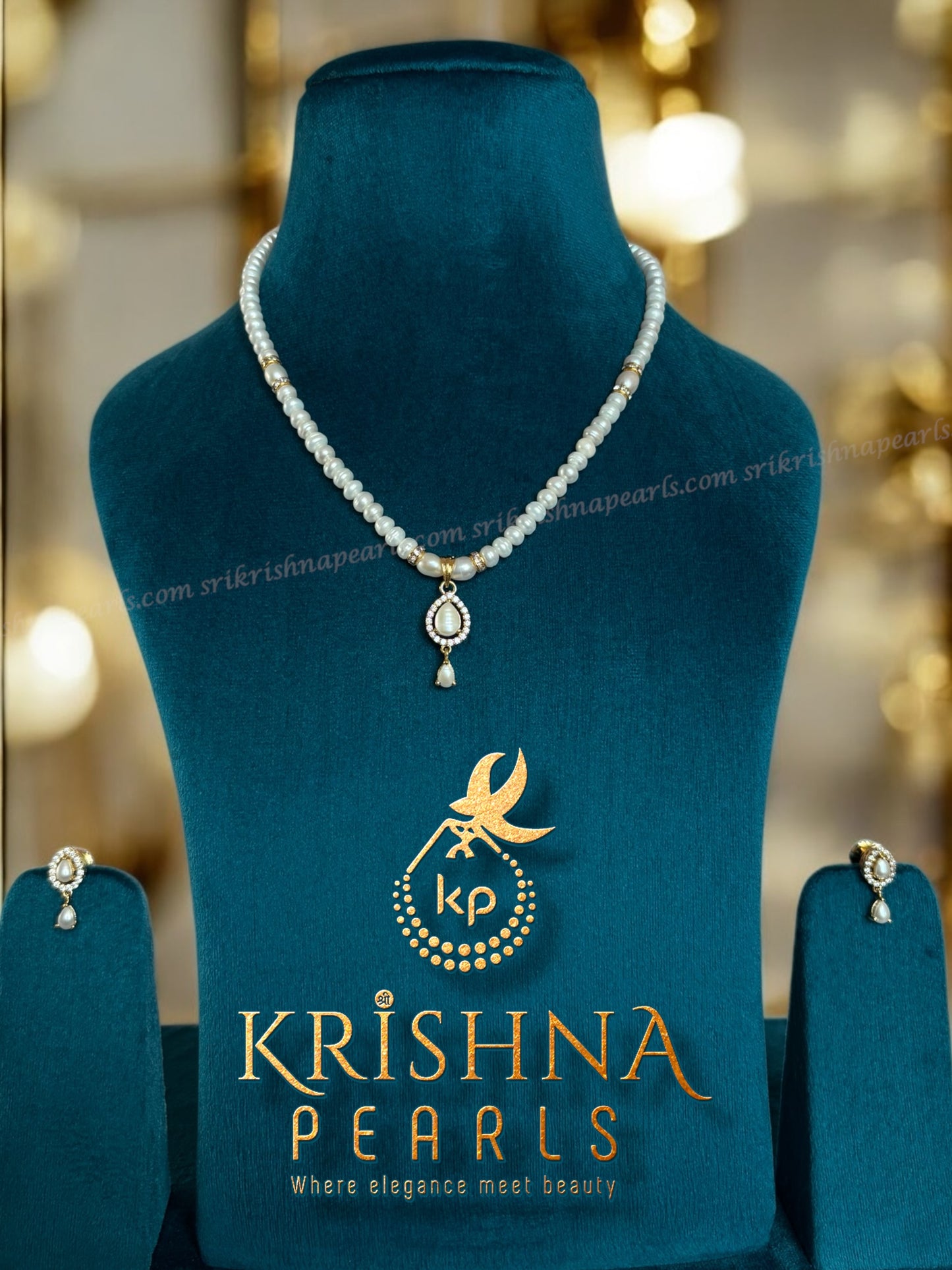 Designer Pearl Studded Pendent Set