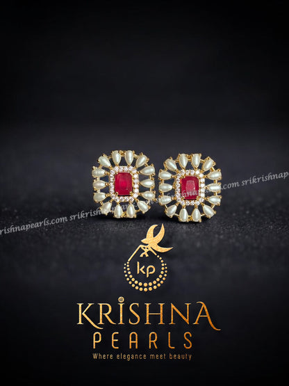 Beautiful Ruby & Pearl Studded Necklace