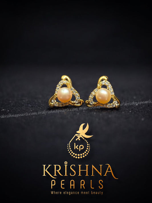 Elegant Pearl Studded Earrings