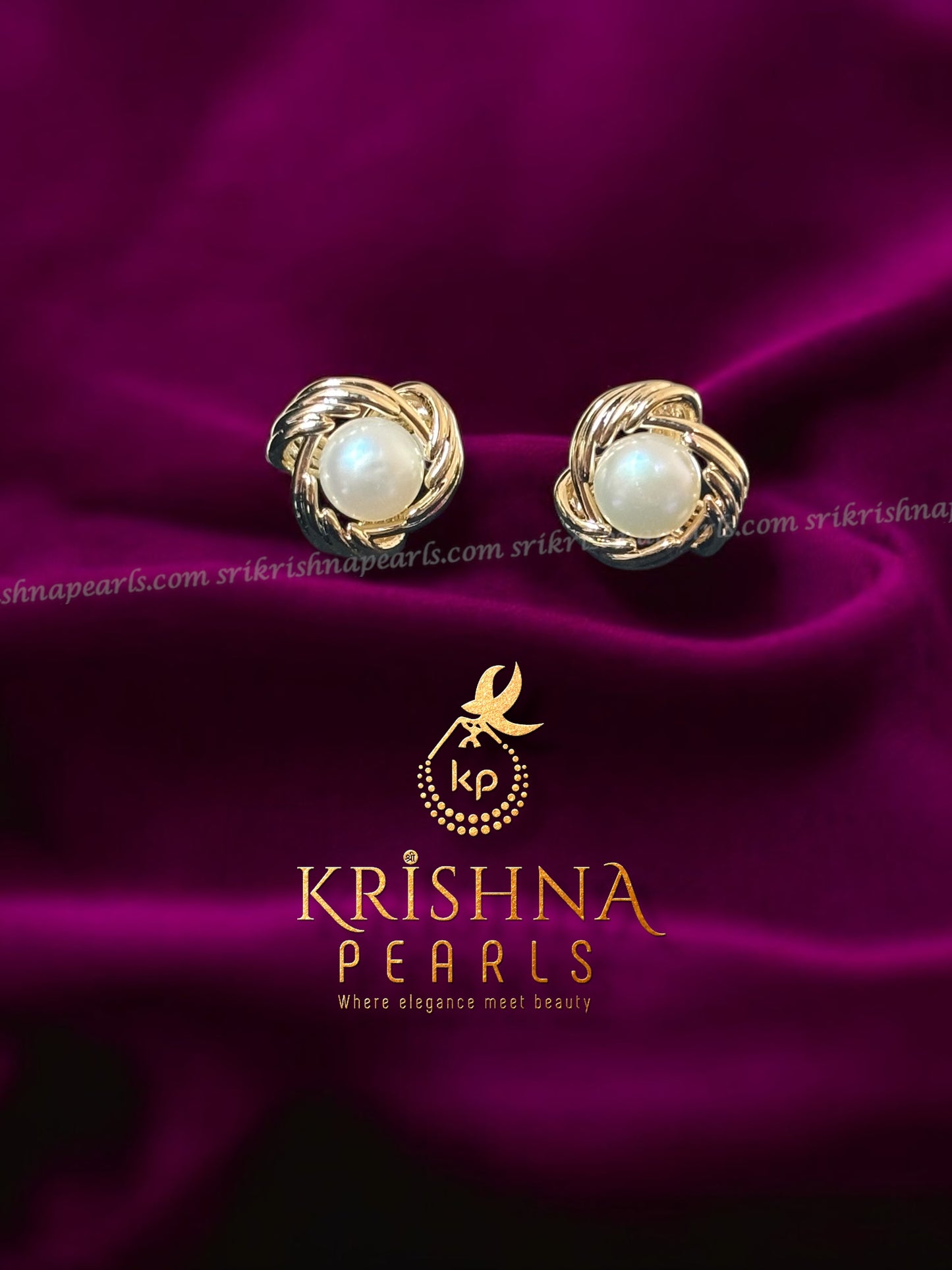 92.5 Silver Post Pin Adorable Pearl Hangings