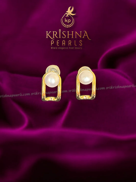 92.5 Silver Post Pin Designer Pearl Studds