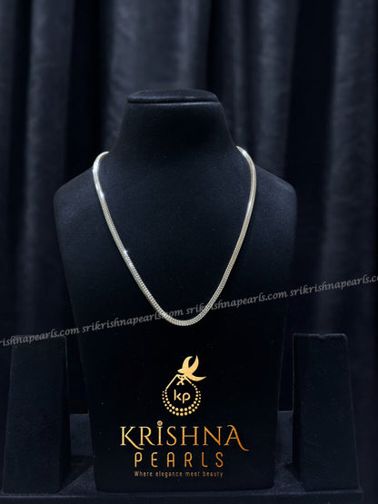 92.5 Pure Silver Designer Chain