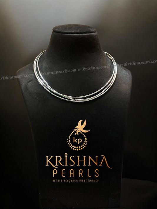 92.5 Pure Silver Three Line Thick Chain