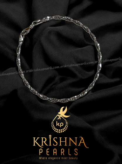 92.5 Pure Silver Twister Braclet