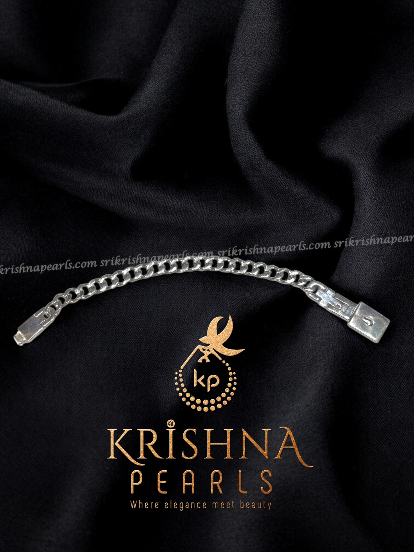 92.5  Silver Braclet With Lock And key