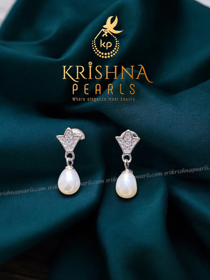 92.5 Silver Adorable Pearl Hangings