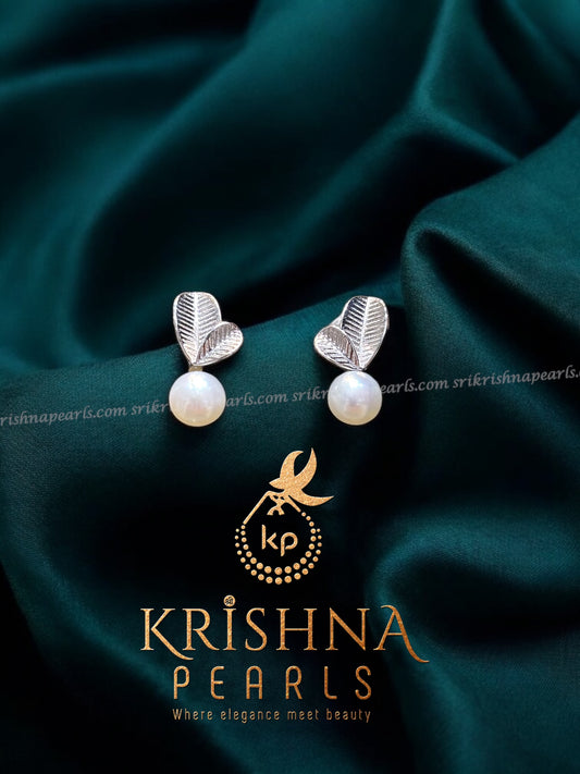 92.5 Silver Leaf Pearl Hangings